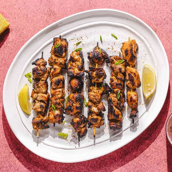 Smoky chicken skewers